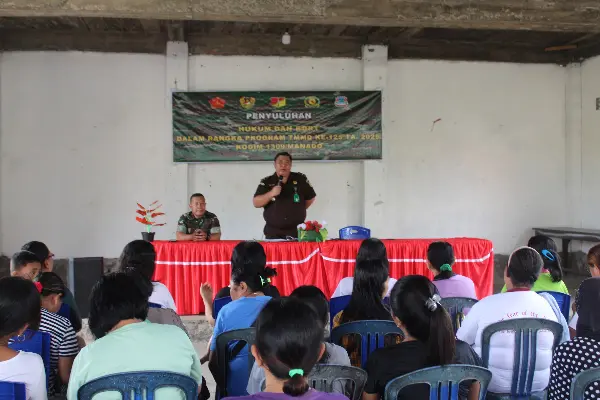 Cegah KDRT, Kodim 1309/Manado dan Kejari Manado Edukasi Warga Bengkol