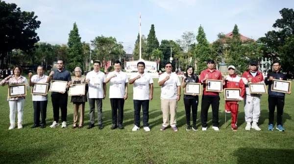 Haornas 2025 di Sulut: Jemmy Ringkuangan Tegaskan Olahraga Jadi Motor Persatuan dan Kesejahteraan