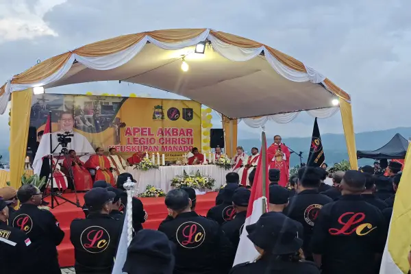 Ribuan Legioner Banjiri Bukit Berbunga, Tanah Minahasa Saksi Kukuhnya Persaudaraan dan Pengabdian Legio Christi
