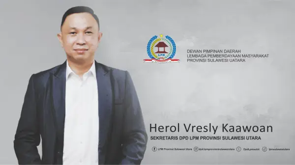 Herol Vresky Kaawoan Resmi Jabat Sekretaris LPM Sulut, Siap Perkuat Pemberdayaan Masyarakat