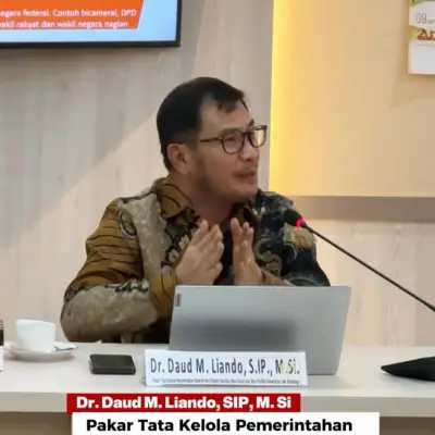 Narasumber di DPD RI, Ferry Liando: Tata Kelola Pemda Melemah, Sentralisasi Menguat