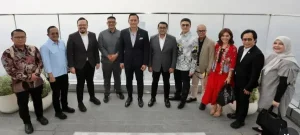 Menko AHY Kunjungi Kementerian Ekonomi Kreatif di Autograph Tower, Didampingi MenEkraf Teuku Riefky Harsya