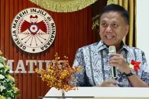 Olly Dondokambey Hadiri HUT ke-2 Jemaat GMIM Matius Pineleng, Serukan Persaudaraan dan Bijak Bermedsos