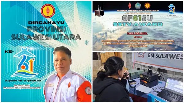 Hobi Radio Amatir Bawa Nama Daerah Mendunia, Cara ORARI Rayakan HUT ke-61 Sulut