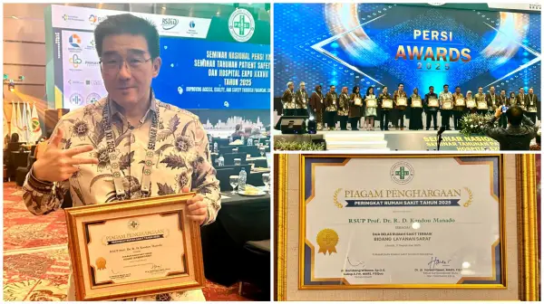 Bangga! Dedikasi RSUP Kandou Manado di Bidang Neurologi Diganjar PERSI Award