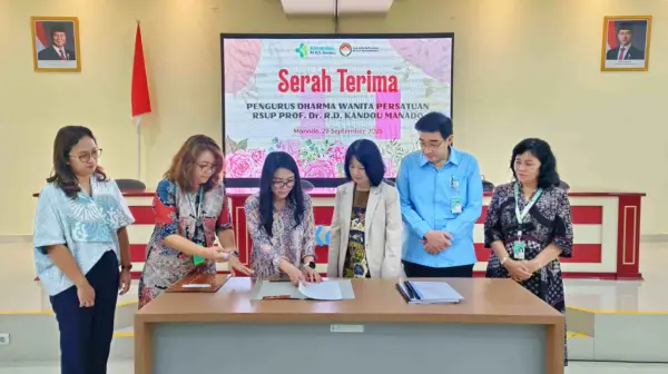 Tongkat Estafet Kepemimpinan Berganti, DWP RSUP Kandou Tatap Masa Depan dengan Semangat Baru