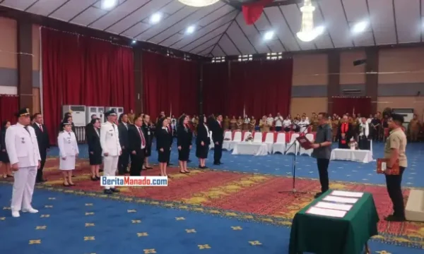 Wawali Richard Sualang Lantik Pejabat Administrator dan Pengawas, Tekankan Kinerja dan Pelayanan Publik