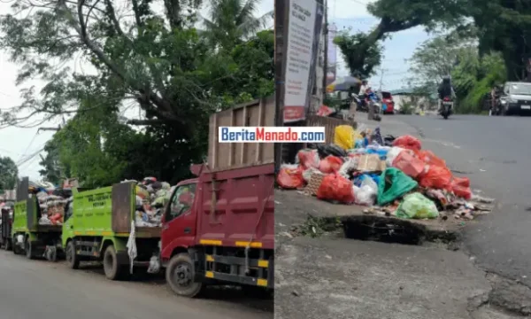 Sampah Menumpuk di Jalan Protokol, Warga Manado Resah Akibat Pemblokiran TPA Sumompo!