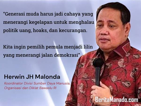 Herwyn Malonda: Pemilih Pemula Harus Jadi Cahaya Penjaga Demokrasi