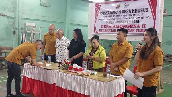 PemDes Amongena Dua Tetap Prioritaskan Warga Penerima BLT Dana Desa