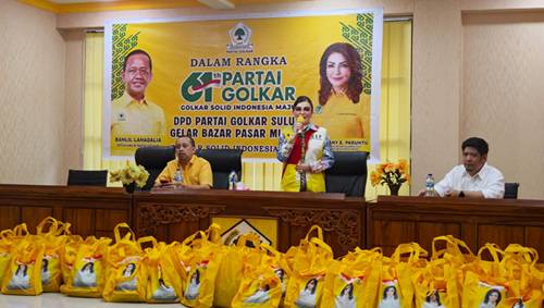 CEP Perjuangkan Dana Rp104 Miliar untuk Sulut, Golkar Gelar Pasar Murah Gratis di Manado