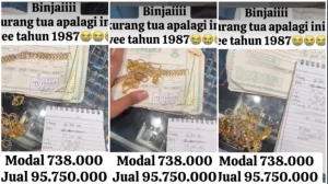 Wow! Emas Ubah Ratusan Ribu Tahun 1987 Sekarang Meledak Jadi Puluhan Juta