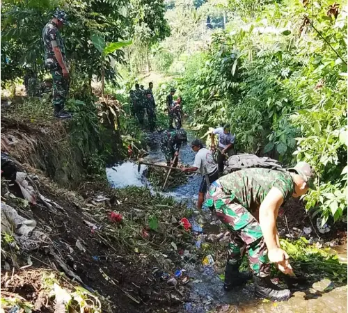 Bawa Semangat Si Tou Timou Tumou Tou, Rindam XIII/Merdeka Gelar Karya Bakti Serentak di 3 Lokasi