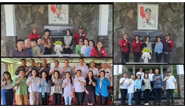 DPD Permesta Sulut Ikuti Ziarah Peringatan HUT ke-61 Sulawesi Utara