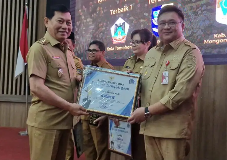 Penghargaan Lagi! Minut Peringkat IV Terbaik se-Sulut Aksi Konvergensi Penurunan Stunting