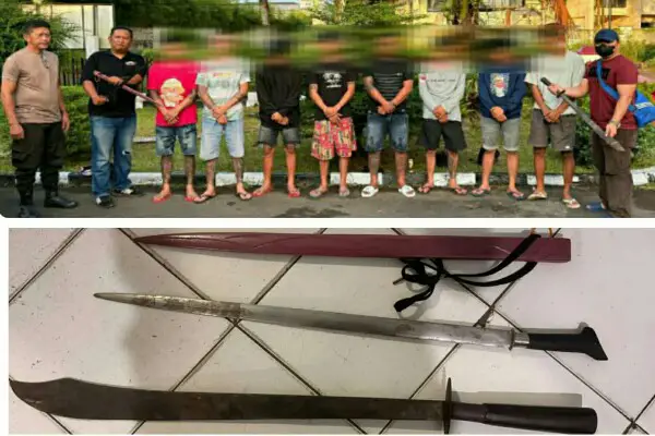 Salah Paham Berujung Adu Sajam di Mapanget, Tim Resmob Polda Sulut Amankan 8 Pemuda