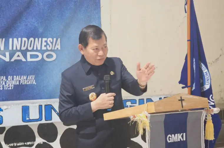 Wagub Victor Mailangkay Ajak GMKI Manado Tetap Satu dan Jadi Gudang Intelektual