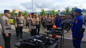Apel Kesiapsiagaan Bencana, Polda Sulut Siagakan Ratusan Personel Hingga Kendaraan Taktis