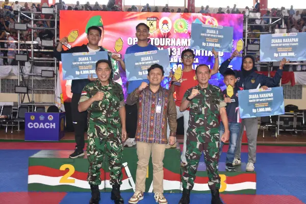 BI Sulut Gandeng Korem 131/Santiago Tanamkan Semangat Cinta Rupiah Lewat Karate Open Championship 2025