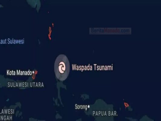 Tsunami Terdeteksi di Melonguane dan Beo, BMKG Ungkap Data Ketinggian Gelombang