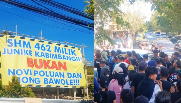 Ratusan Massa Masih Kepung Eks Corner 52 Manado