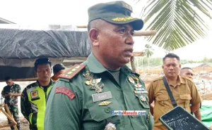 Dandim Bitung Letkol Hanif Tupen Ikut Tinjau Lahan di Talawaan Bantik: Pertegas Soal Tugas TNI