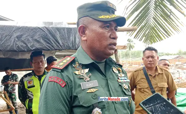Dandim Bitung Letkol Hanif Tupen Ikut Tinjau Lahan di Talawaan Bantik: Pertegas Soal Tugas TNI