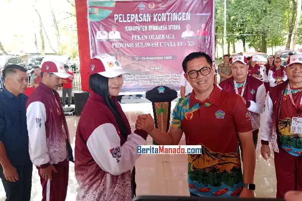 Joune Ganda Lepas Kontingen Porprov XII Sulut: Tunjukkan Profesionalisme dan Jaga Nama Daerah