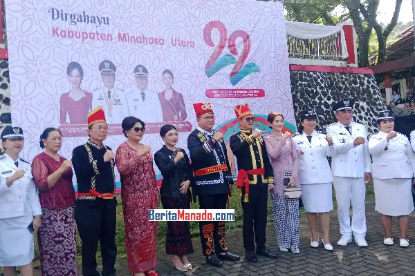 HUT ke-22, Minahasa Utara Mantap Melangkah, Prestasi Meningkat, Tantangan Diantisipasi