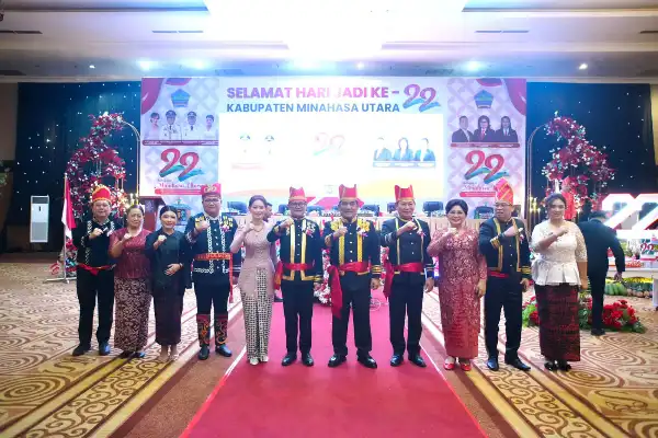 HUT ke-22 Minahasa Utara: Gubernur Yulius Selvanus Apresiasi Pertumbuhan Ekonomi Tanah Tonsea