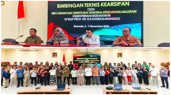 Arsip, Cerminan Integritas Kerja: Kemenkes Dampingi RSUP Kandou Perkuat Tata Kelola Kearsipan