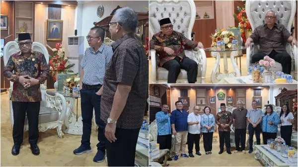 Menuju Pesta Akbar Pesparani I Sulut, LP3KD dan Panitia Silaturahmi ke Kakanwil Kemenag