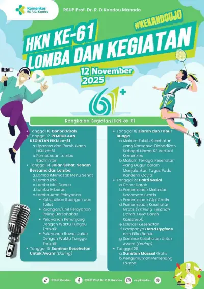 RSUP Kandou Semarakkan HKN: Bukan Sekadar Lomba, Tapi Ajang Pembuktian Pelayanan Terbaik!
