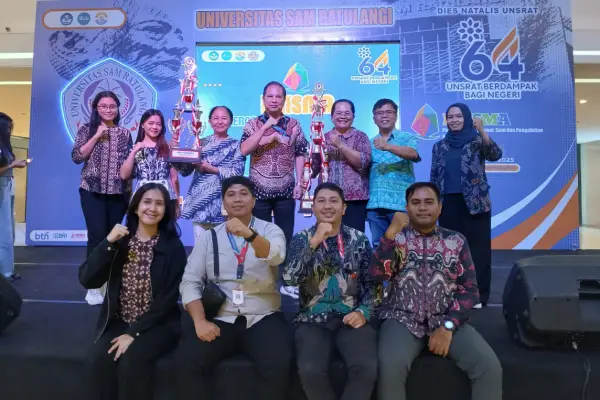 Penelitian RT-LP BIMA Kemendiktisaintek 2025 Dipamerkan di Expo Prisma Unsrat, FMIPA Juara Umum