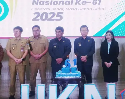 Gubernur Yulius Selvanus Serukan Gerakan Hidup Sehat di HKN ke-61