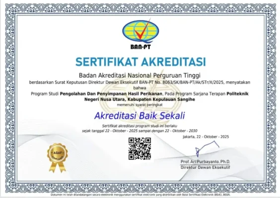 Program Sarjana Terapan P2HP POLNUSTAR Raih Akreditasi “Baik Sekali”, Mantap Menuju Predikat “Unggul” 2 Program Sarjana Terapan P2HP POLNUSTAR Raih Akreditasi “Baik Sekali”, Mantap Menuju Predikat “Unggul”