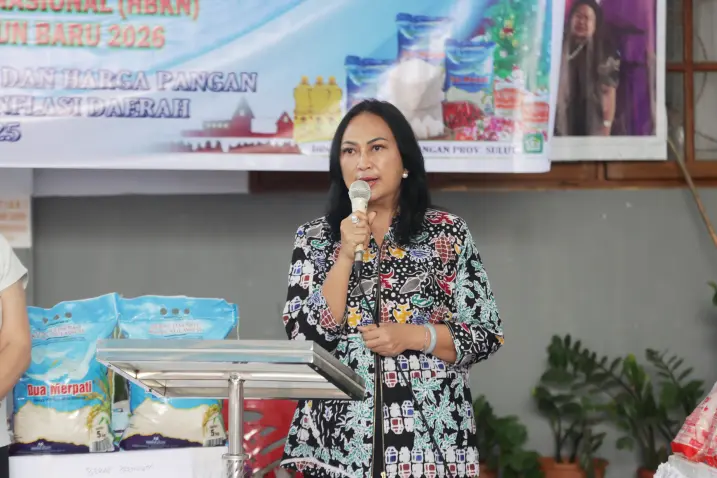 Ketua TP-PKK Sulut Anik Yulius Selvanus Pimpin Gerakan Pangan Murah, Bantu Warga Hadapi Nataru 