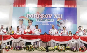 Buka Porprov XII Sulut 2025, Gubernur Yulius Selvanus Ajak Atlet Bangkitkan Prestasi dan Junjung Sportivitas
