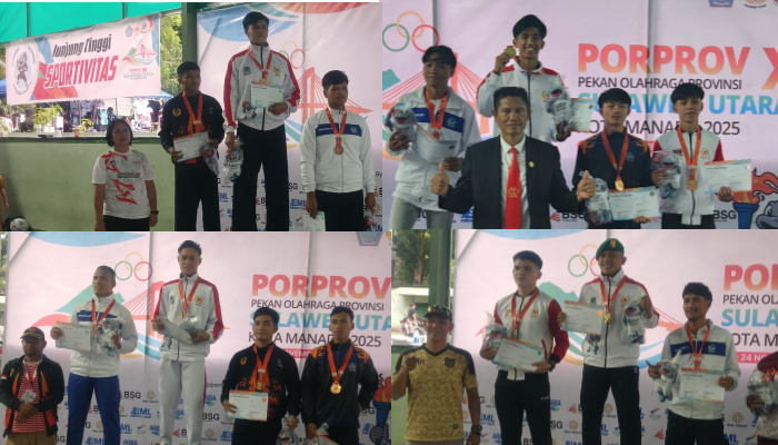 Kota Manado Raih Juara Umum Pencak Silat di Porprov XII Sulut, Berikut Perolehan Tiap Kontingen