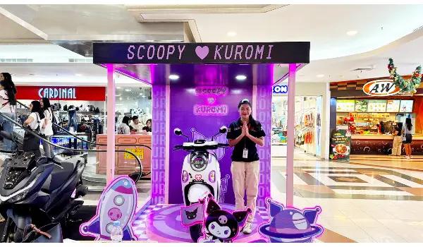 Pecinta Sanrio Merapat! Honda Scoopy Kuromi Dibuka ke Publik di Megamall Manado