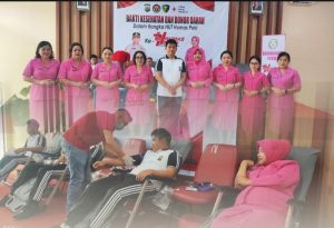 HUT Humas Polri ke-74, Polres Mitra Sukses Gelar Kegiatan Donor Darah