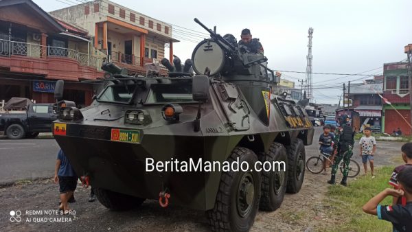 Pasukan Kavaleri Gelar Latihan di Langowan, Kerahkan Empat Unit Kendaraan Tempur
