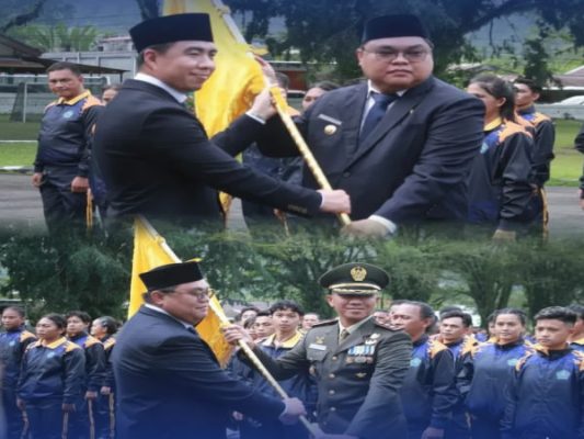 Semangat Pahlawan Menyala di Sangihe: Upacara Hari Pahlawan Disatukan dengan Pelepasan Kontingen Porprov