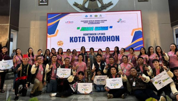 LP3KD Kota Tomohon Juara Umum Pesparani Katolik Sulut Pertama 2025