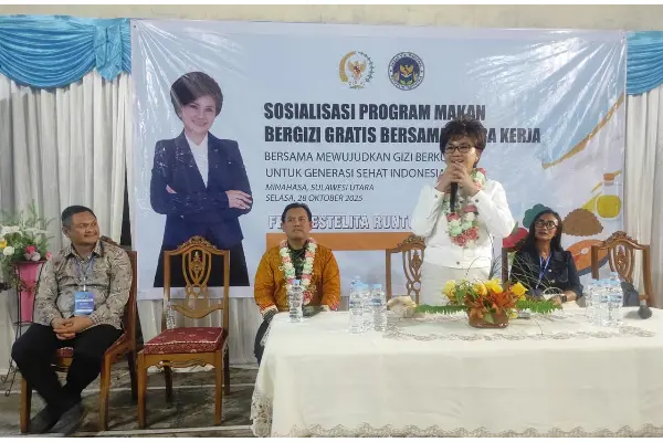 Desa Rerer Minahasa Dapat Sosialisasi Program MBG, Dorong Terwujudnya Generasi Emas