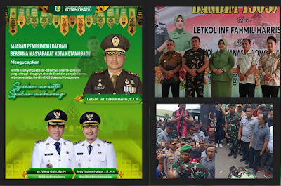 Prosesi Upcara Pisah Sambut Komandan Kodim