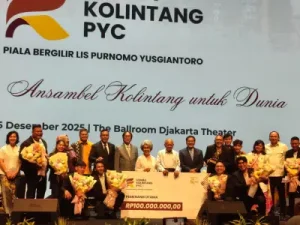Lomba Musik Kolintang PYC Piala Bergilir Lis Purnomo Yusgiantoro, HAPS Entertainment Jadi Juara