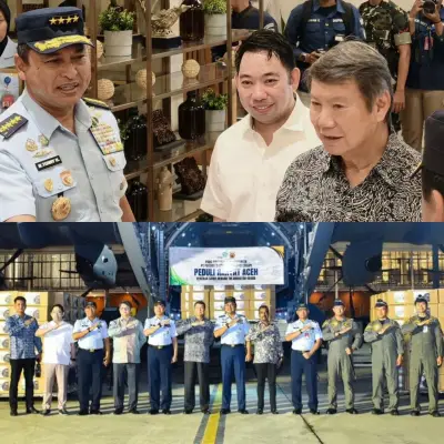 Hashim Djojohadikusumo Bantu Sumut dan Aceh Satu Hercules Raksasa Atas Nama Kemanusiaan