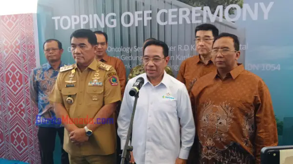 Topping Off Gedung Pusat Kanker RSUP Kandou: Wamenkes Benjamin Targetkan Rampung Juni 2026 2 Topping Off Gedung Pusat Kanker RSUP Kandou: Wamenkes Benjamin Targetkan Rampung Juni 2026