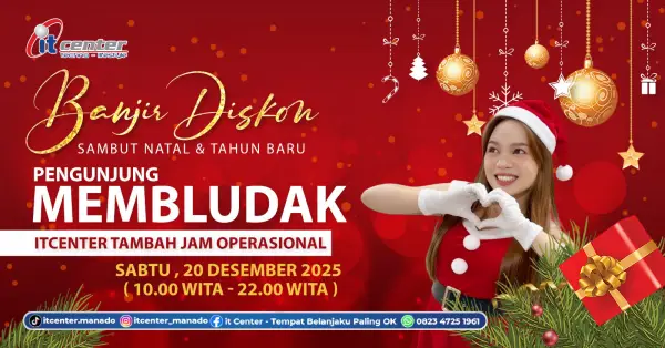 Pengunjung Membludak! itCenter Manado Perpanjang Jam Operasional pada Sabtu 20 Desember